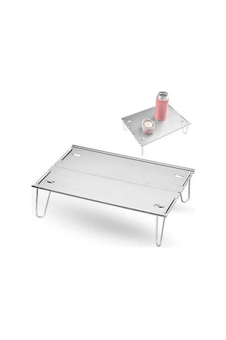 Dancemonkey Luckstone Zdz-003-gy Alüminyum Katlanır Masa Gümüş Gümüş