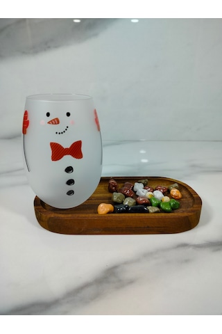 Snowman Meşrubat Bardağı Kırmızı