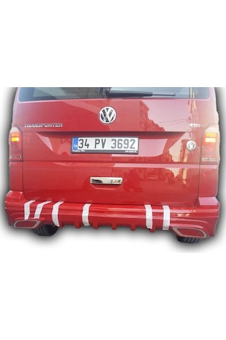 Volkswagen Transporter T7 Uyumlu Yedek Parça Difüzörlü Arka Tampo
