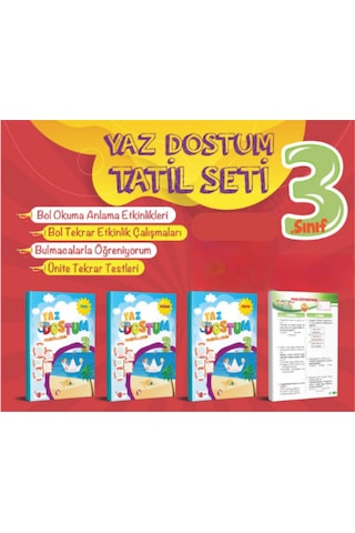 Yaz Dostum Tatil Fasikülleri / Yaz Tatili Kitabı 3. Sınıf Yaz Dostum Tatil Fasikülleri / Yaz Tatili Kitabı 3. Sınıf