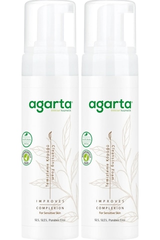 Agarta Doğal Yüz Temizleme Köpüğü 225ml 2 Li Set