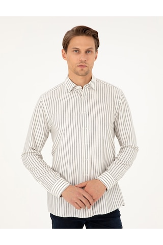 Pierre Cardin Erkek Lacivert Gömlek Desenli 50292261-vr033 Lacivert