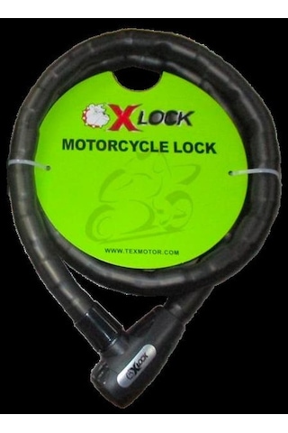 Xbyc 81902 2 Metre 25 2000 Mm Halat Kilit Anahtarlı Yüksek Güvenlikli Motosiklet Kilidi