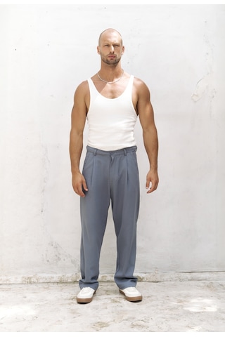 Mai Studios Co. Mai Collection Ayyubay İndigo Pileli Erkek Pantolon İndigo