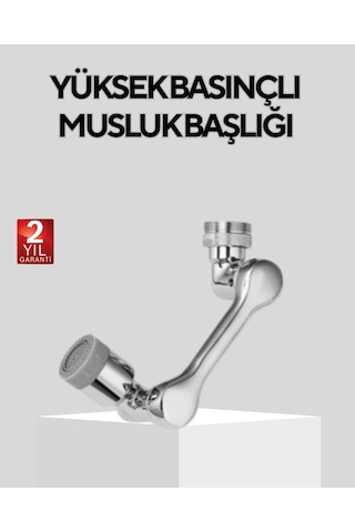Döner Musluk Başlığı Çok Açılı Robotik Kol Su Tasarruflu 1