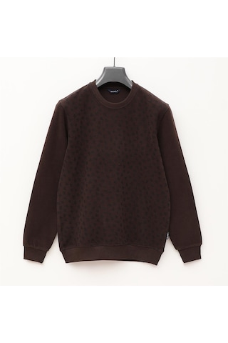 Dio Rise Erkek Uzun Kol İnce Sweatshirt - 2403 - Kahverengi Kahverengi