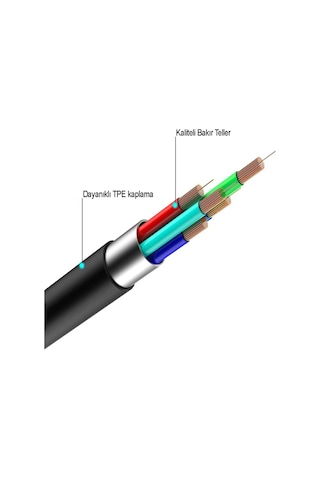 Lightning To 3.5mm Aux Ses Kablosu 1 metre Dönüştürücü Çevirici - Beyaz