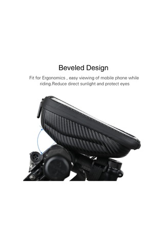 Rhınowalk Su Geçirmez Üst Tüp Çerçeve Çantası Dokunmatik Ekranlı Bisiklet Gidon Çantası Çok Renkli