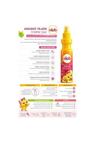 Kolay Tarama Saç Spreyi, Bebekler Ve Çocuklar İçin, 200 Ml