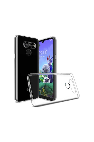 LG Uyumlu Q60 Kılıf Zore Süper Silikon Kapak Renksiz