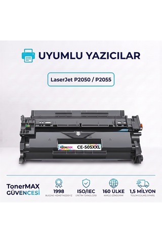 Hp Ce505xxl / P2050 / P2055 Uyumlu Toneri - Ekonomik