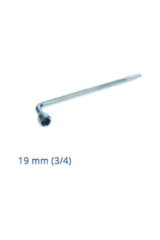 Izeltaş Pipo Bijon Anahtarı 19 Mm 3/4 Tornavida Ağızlı Izeltaş 19
