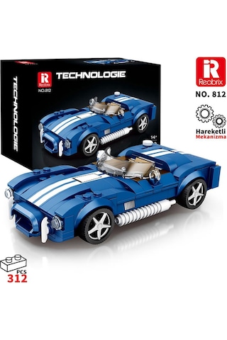 Reobrix Creator 812 Shelby Cobra S Spor Araba Yaratıcı Yapı Blok Seti Building Blocks - 312 Parça