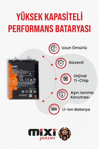 Xiaomi Redmi Note 13 Pro 5g / Poco X6 Uyumlu Tam Kapasite Batarya