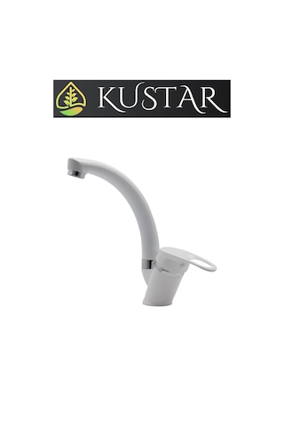 Kustar Sema Mix Aç Kapa Banyo Lavabo Bataryası Beyaz