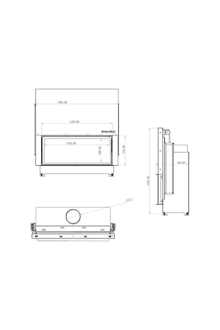 Echa Tech Asansörlü Çelik Şömine Haznesi Düz 120 X 51 D