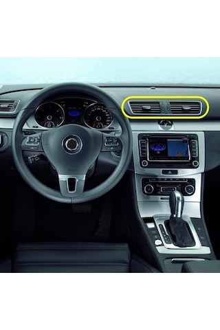 Vw Passat B6-b7-cc Ön Konsol Orta Havalandırma Izgarası Mat Siyah 3ab819728a