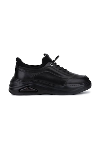 Tamer Tanca Erkek Hakiki Deri Siyah Sneakers & Spor Ayakkabı 298 3138-2527 Erk Ayk Sk25-26 Sıyah Atlas Siyah