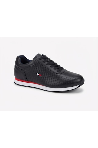 Growish Gd0138 Hakiki Deri Günlük Kullanım Darbe Emici Termoaktif Hafif Taban Spesifik Siyah Renk Casual Spor Klasik Sneaker Ayakkabı