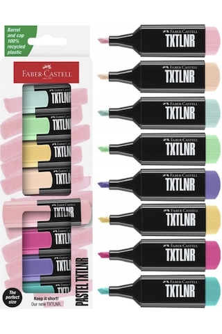 Faber-Castell Mini Textliner Pastel 8'li