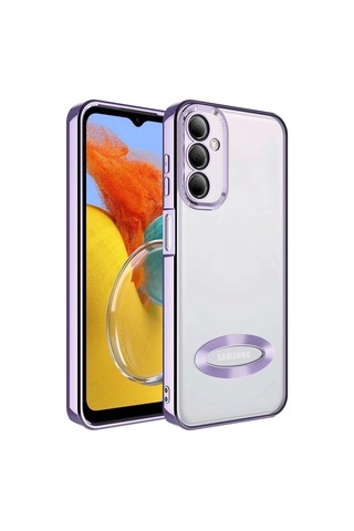 Galaxy Uyumlu M14 Kılıf Kamera Korumalı Logo Gösteren Zore Omega Kapak