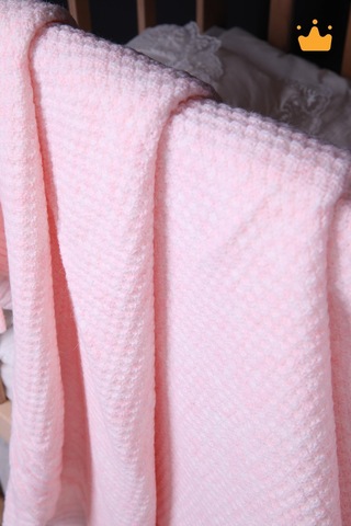 Babyhola Pamuk Astarlı Triko Kız Erkek Bebek Battaniyesi 13518 001