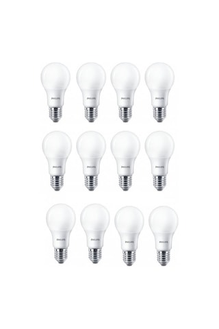 Philips 8W E27 Led Ampul Beyaz 6500K 12 Adet