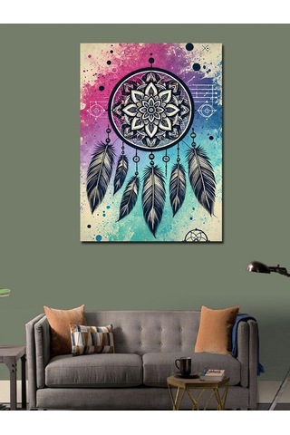 Kanvas Tablo Mandala Ve Düş Kapanı 50cmx70cm