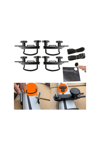 4 Adet Metal Araba U-cıvata Klipsleri Evrensel Tavan Kutusu Aksesuarları Kiti Kamyon U-cıvata Klipsleri,jwcwsq