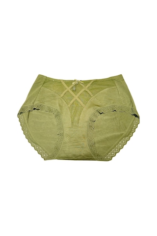 Unreal Underwear 3'lü Set Kadın Yüksek Bel Dantelli Toparlayıcı Külot Pamuklu Ve Rahat Bej