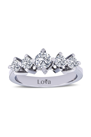 Lova G Renk 0,85 Karat Pırlanta Beştaş Yüzük - 1020193