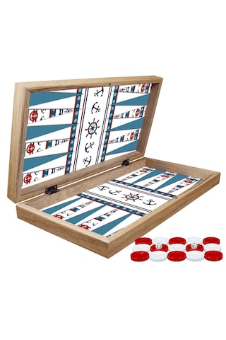 Klasik Marine Tavla Ürün Ölçüleri A : 48.0cm X 24.0cm X 6.5cm