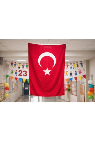 30x45 Cm Asılabilir Türk Bayrağı Alpaka Kumaş, İç & Dış Mekan Kullanımına Uygun Tek Ebat