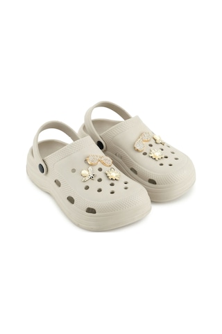 Gezer Kadın Yazlık Eva Islak Zemine Uygun Ev Bahçe Banyo Havuz Terlik Sandalet Bej