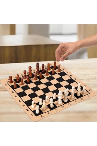 Dolıty Taşınabilir Satranç Seti Masa Oyunu Eğlence 15 Oyuncak