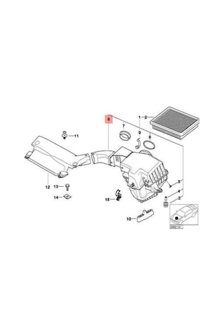 Bmw E46 M43 Hava Filtre Borusu 13711438767 550732850