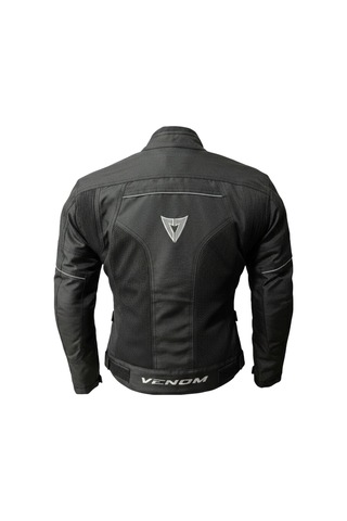 Venom Dynamic 4 Mevsim Erkek Motosiklet Montu Siyah