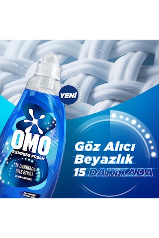 Omo Express Fresh Sıvı Deterjan 1480 Ml Ultra Beyaz X1 Renkli Ve Siyahlar X1 Kötü Koku Karşıtı X1 1480 ML