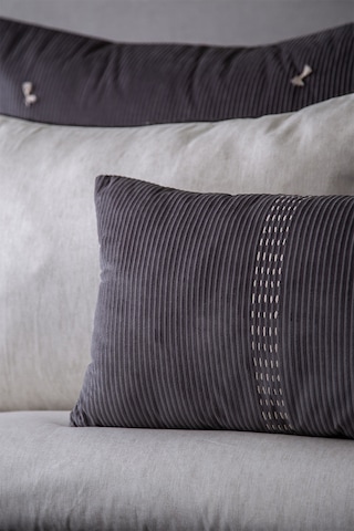 Apricitas Home Aristo Gray %100 Pamuk Saten Çarşaflı Yatak Örtüsü Seti Gri