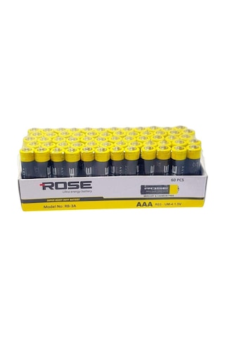 Rose Aaa Ince 1.5v Kalem Pil 60'lı Paket