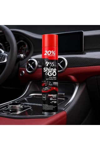 Shine & Go Antistatik Plastik Konsol Ve Iç Plastik Parlatıcı Vanilya Muz Kokulu 750 Ml 1 Adet