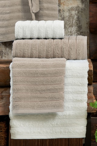 Elart Soft Bornoz Aile Seti 6 Parça 70x135 Cm Bej-krem Bej