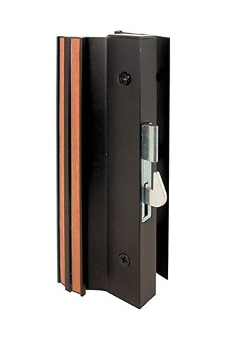 Black - Prime-line Products C 1001 Sliding Glass Door Handle Set, 10cm - 2.4cm ., Extruded Aluminium, Black, Hook Styl