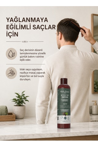 Çay Ağacı Şampuan Çay Ağacı, Isırgan Otu Ve Buğday Proteini İçeren Saç Ve Saç Derisi Bakım Şampuanı, 400 Ml Kepekli - Yağlı