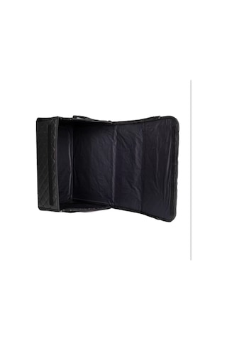 Oto Bagaj Organizeri Kapitone Deri Çanta Siyah Renk