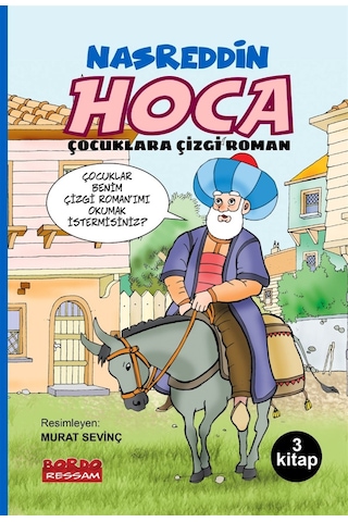 Nasrettin Hoca Çizgi Roman Seti 3 Kitap 7+yaş -1 Ve 2 Sınıfla...