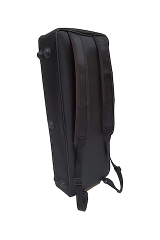 Profesyonel Evalı Kumaş Gigbag Çiftli Kemençe Kılıfı - Siyah Renk - Su Geçirmez