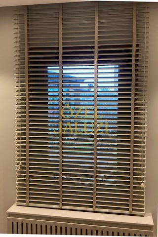 Krem 50 Mm Ahşap Jaluzi Krem