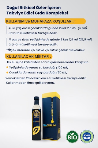 Apayrı Yaşam Apaixirium Bitkisel Esanslı Günlük Canlandırıcı Konsantre 500 ML