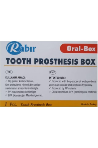 Rabır Diş Protez Saklama Kutusu (BPA İçermez)